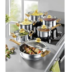 12 részes rozsdamentes edénykészlet