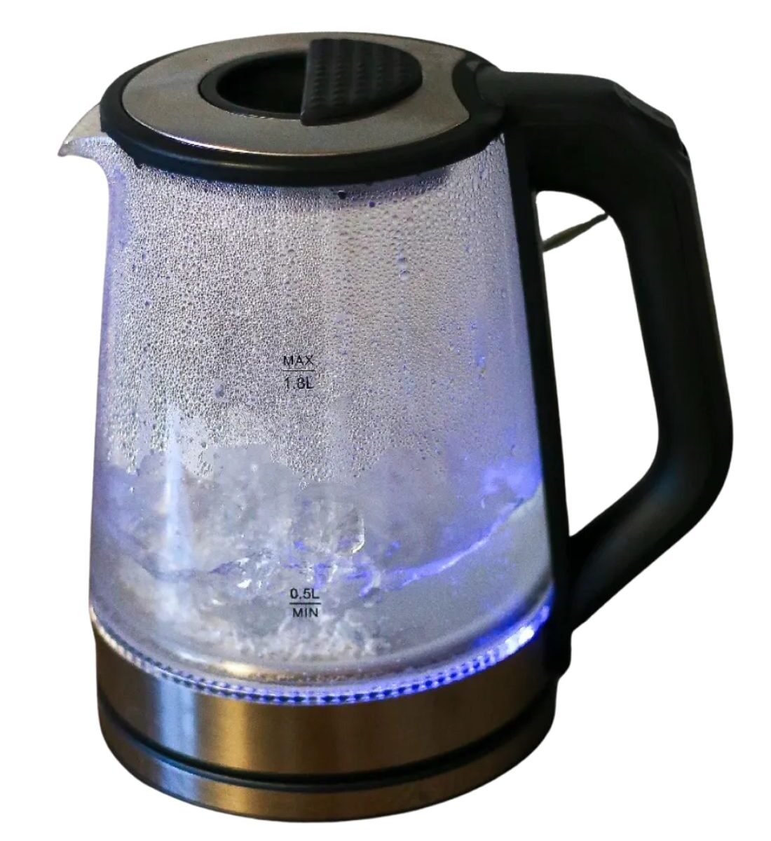 Üveg vízforraló modern konyhai eszköz