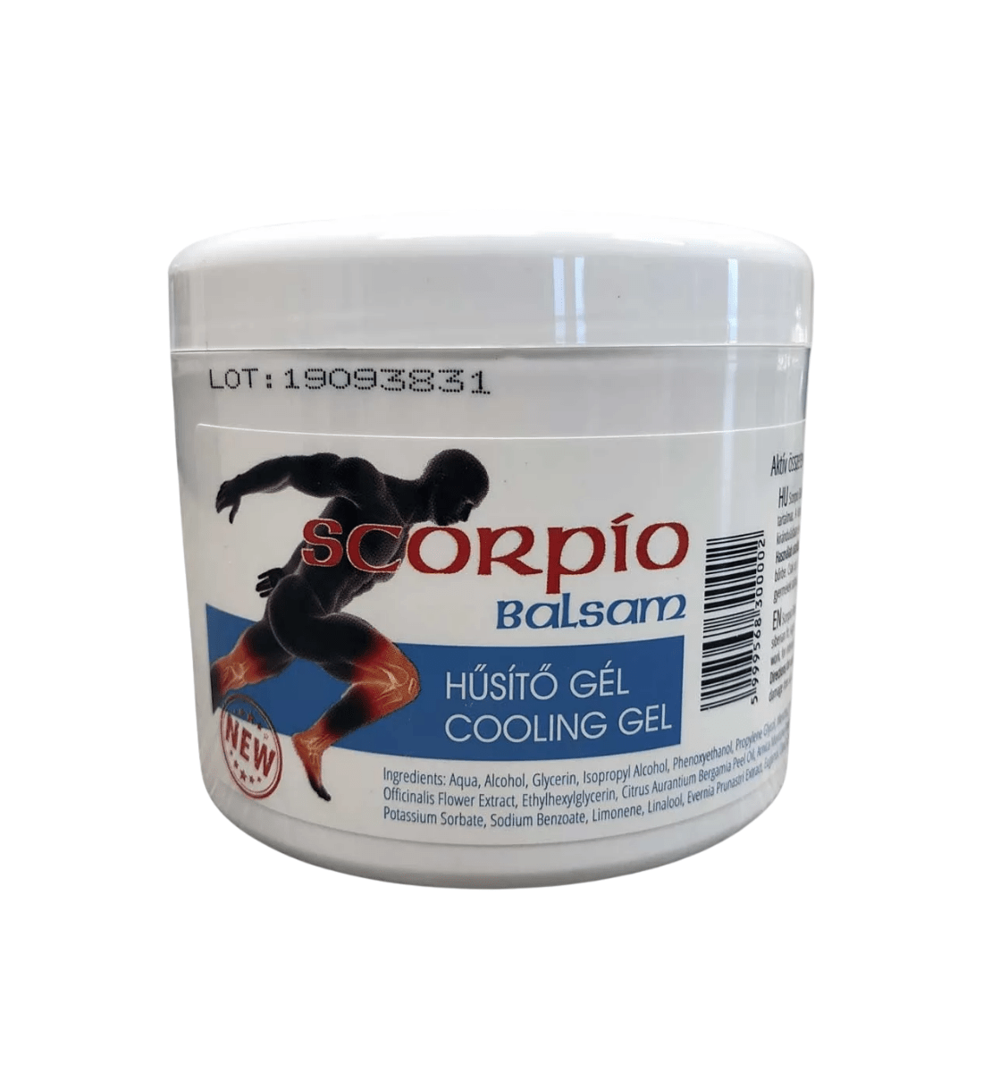 Skorpió balzsam izomlazító és fájdalomcsillapító hatás