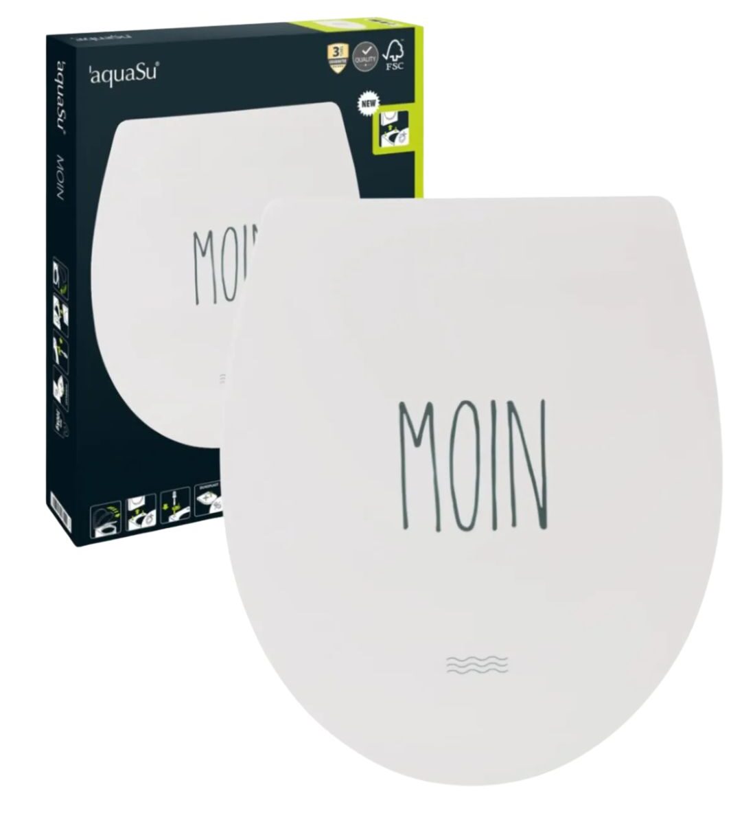 WC ülőke Moin dekoratív és kényelmes használatra