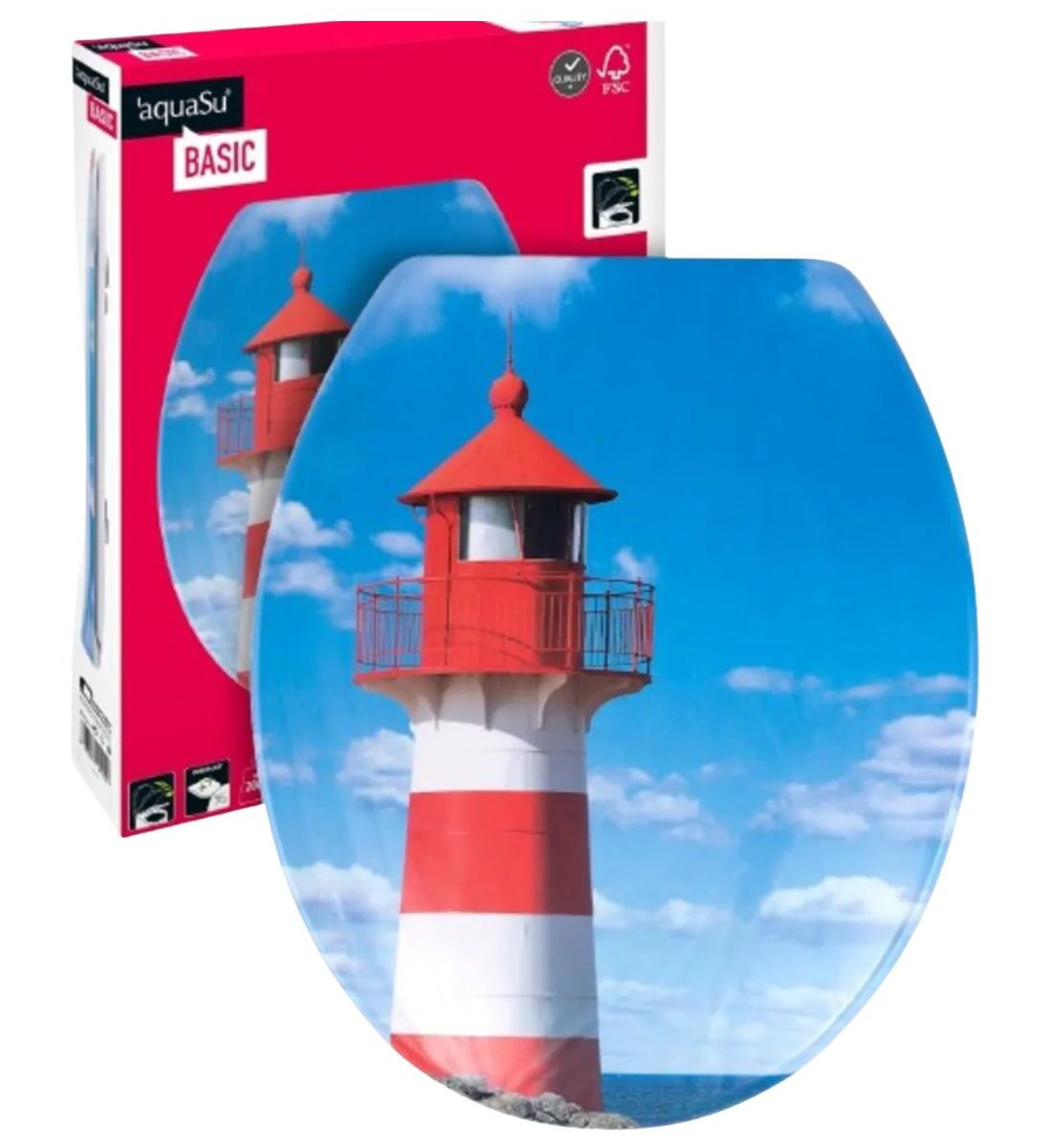 WC ülőke Víztorony magasfényű és kényelmes használatra