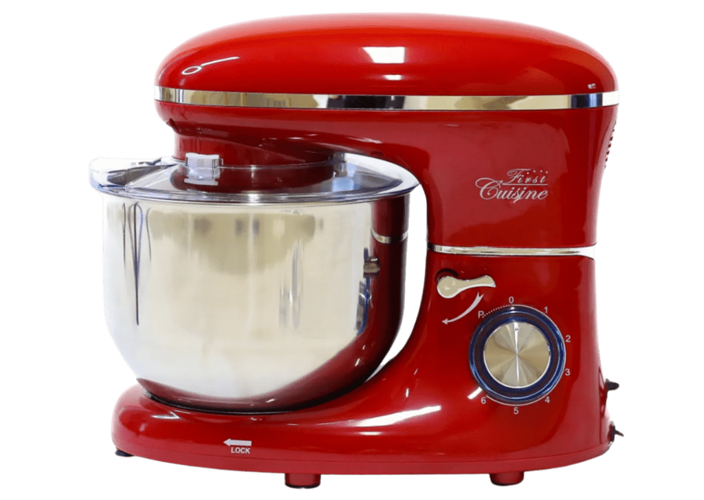 Konyhai robotgép piros színben